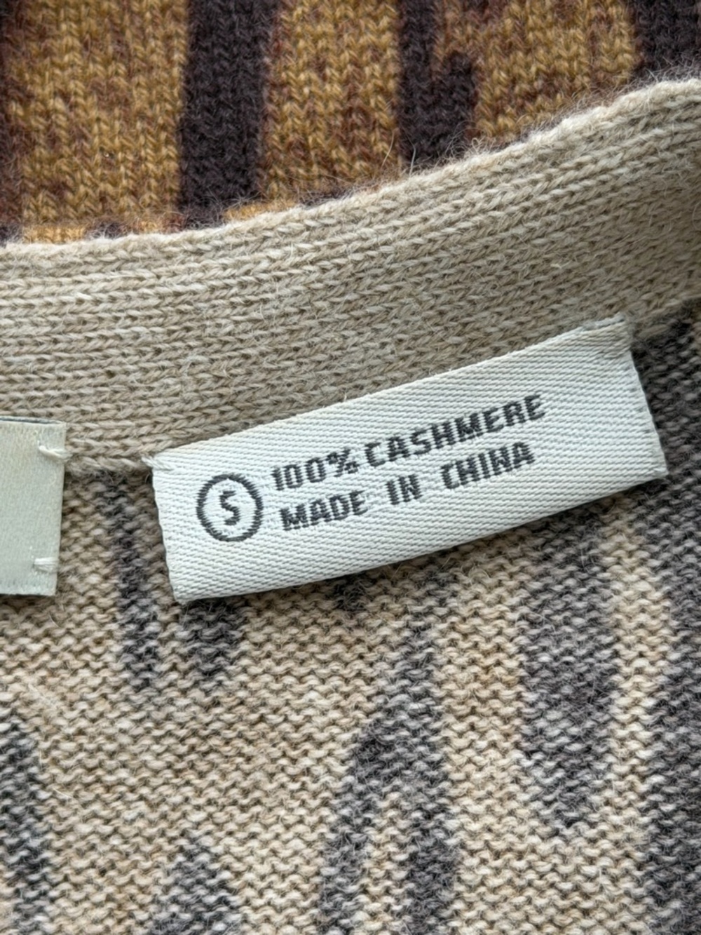CLOSING CLOSET neiman Marcus Brown and Tan Leopard Print Cardigan - Picture 8 of 12